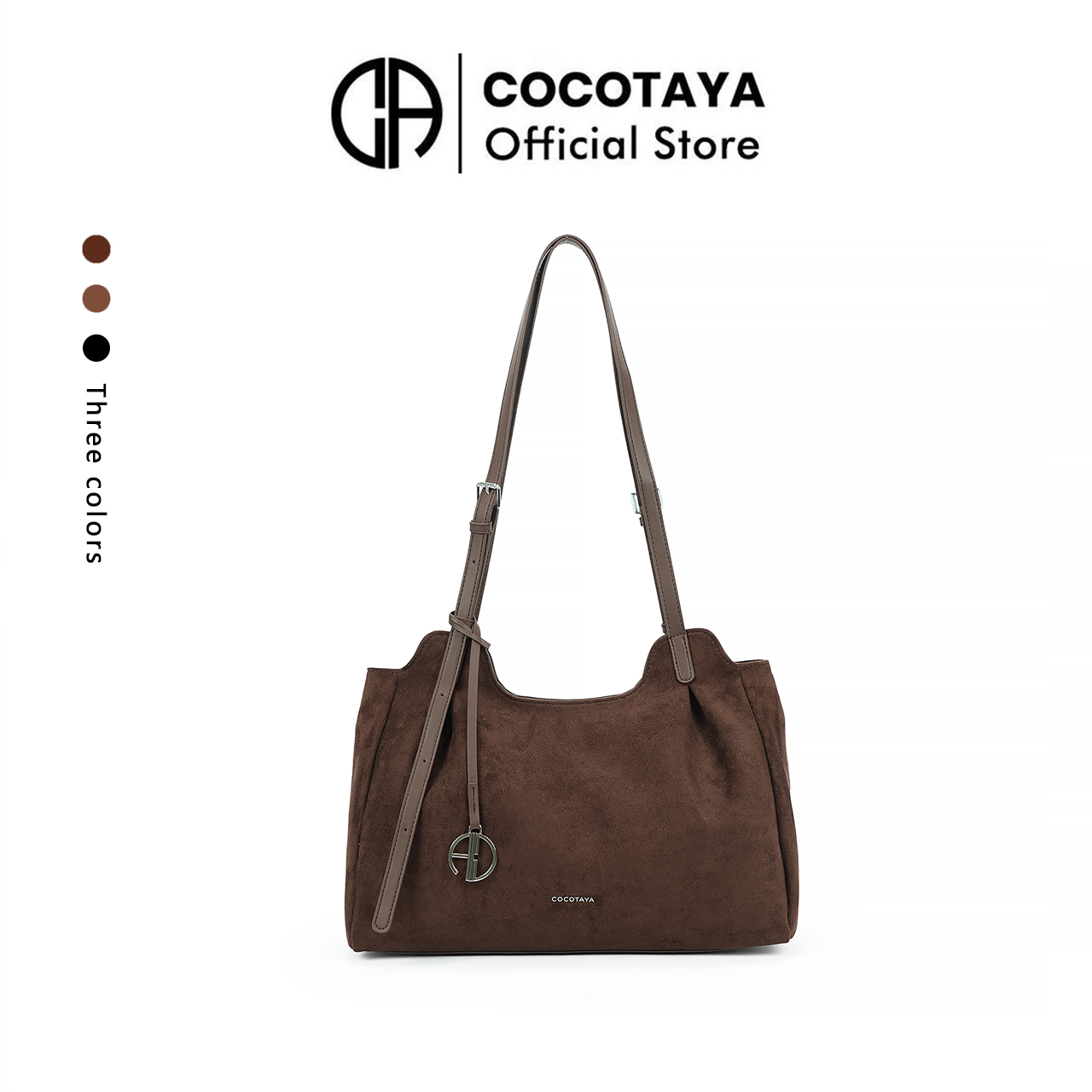 (COCOTAYA)Ripple bag Women PU Fashion Shoulder Casual Commuter Tote Bag
