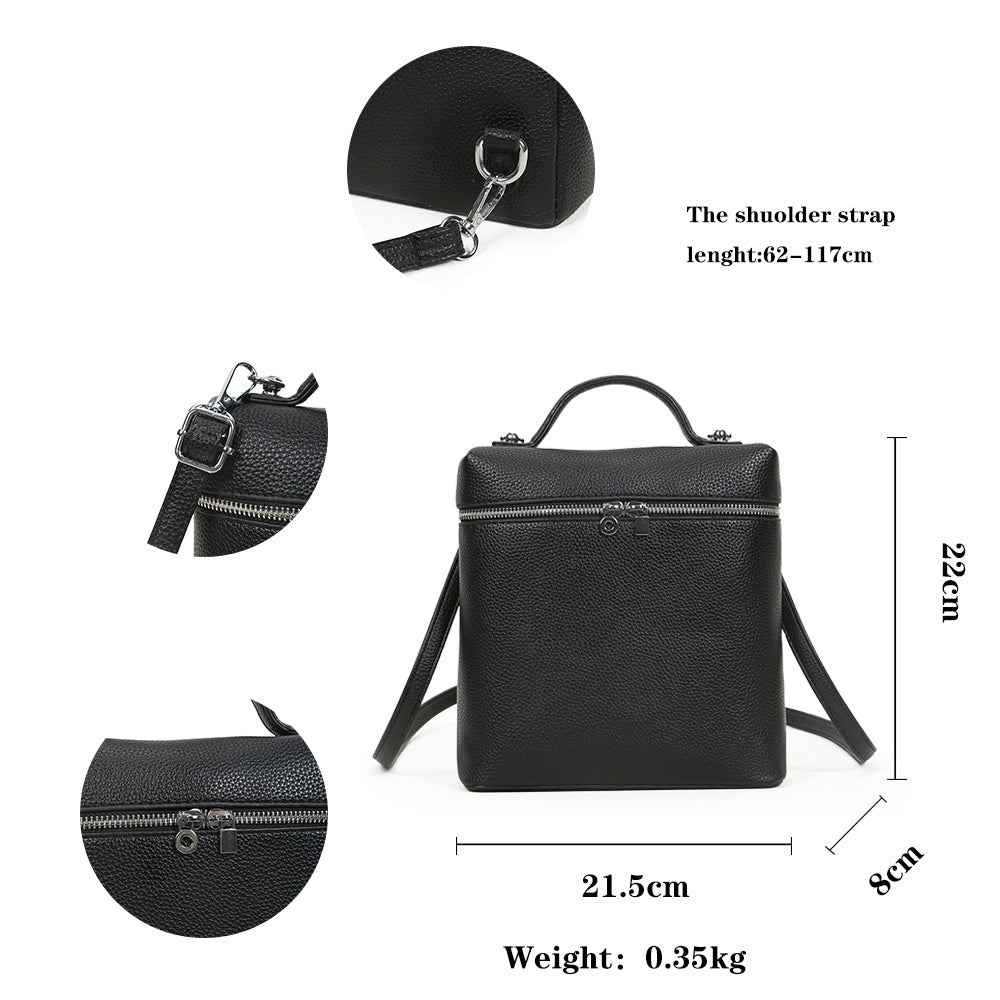 Fashionable large-capacity design handbag, casual simple backpack versatile crossbody bag