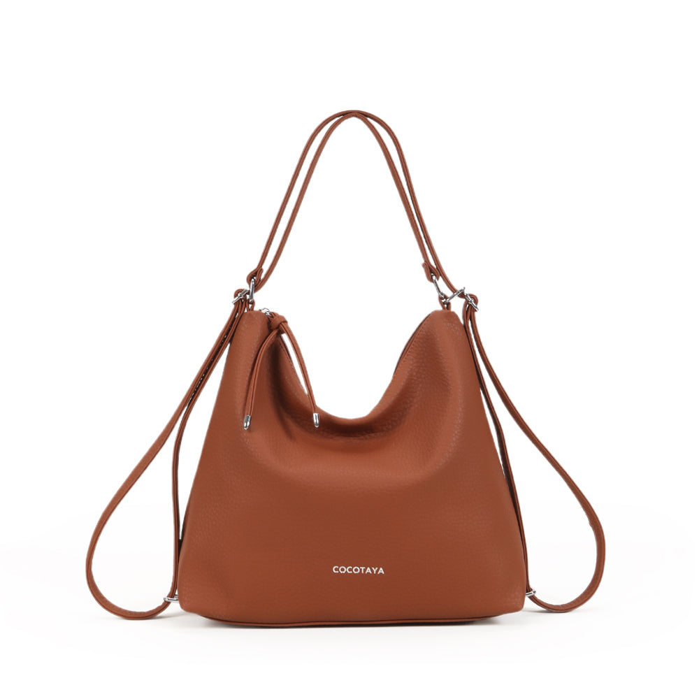 Fashion solid color handbag, large capacity PU material, crossbody bag, adjustable shoulder strap, multiple carrying methods