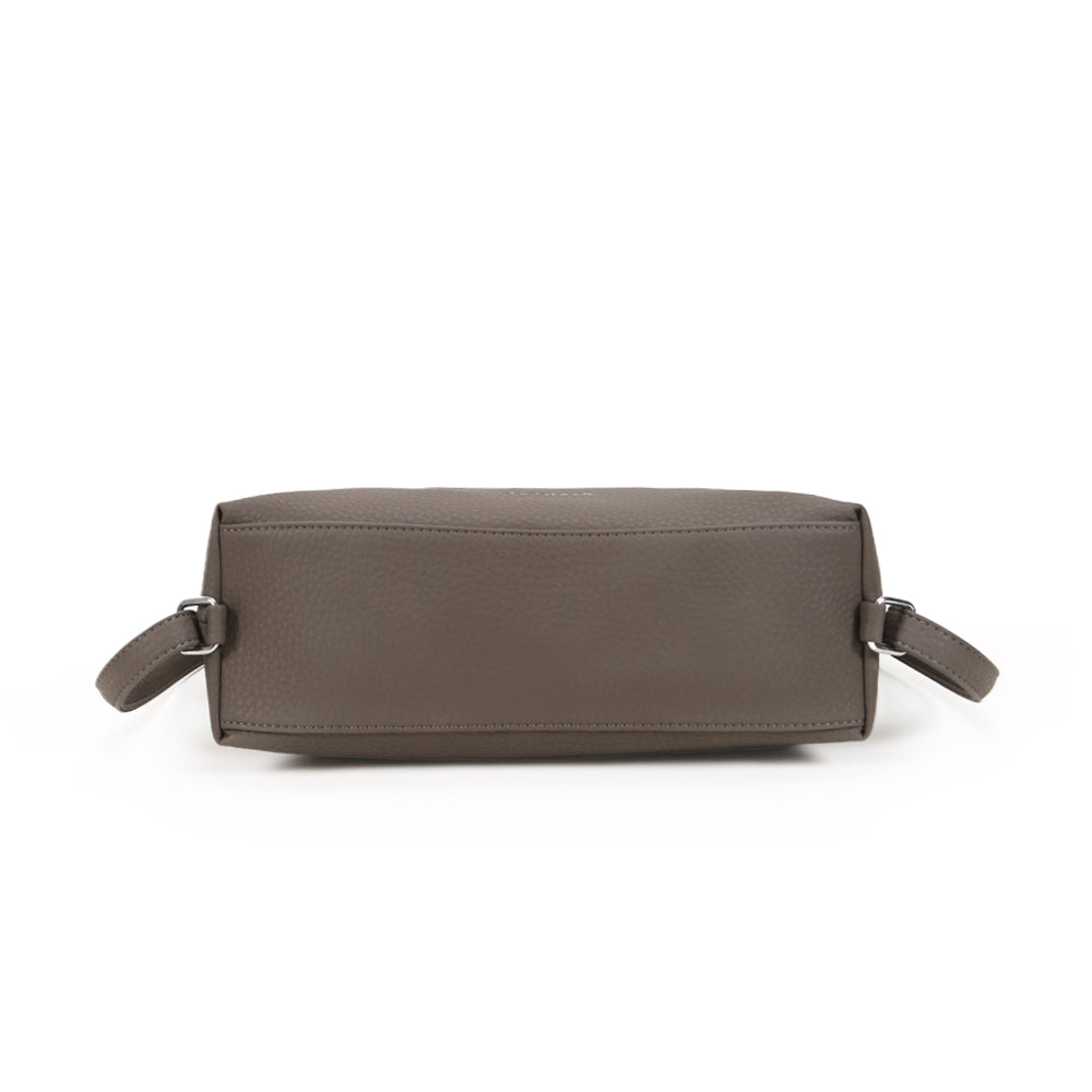 Fashion solid color handbag, large capacity PU material, crossbody bag, adjustable shoulder strap, multiple carrying methods