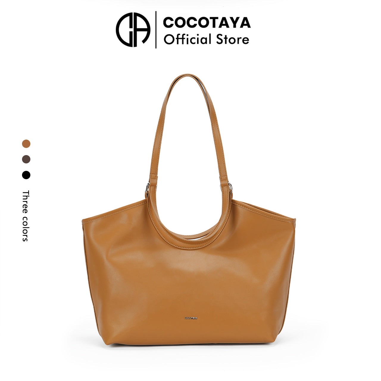 (COCOTAYA)Simple and elegant leather handbag/underarm bag