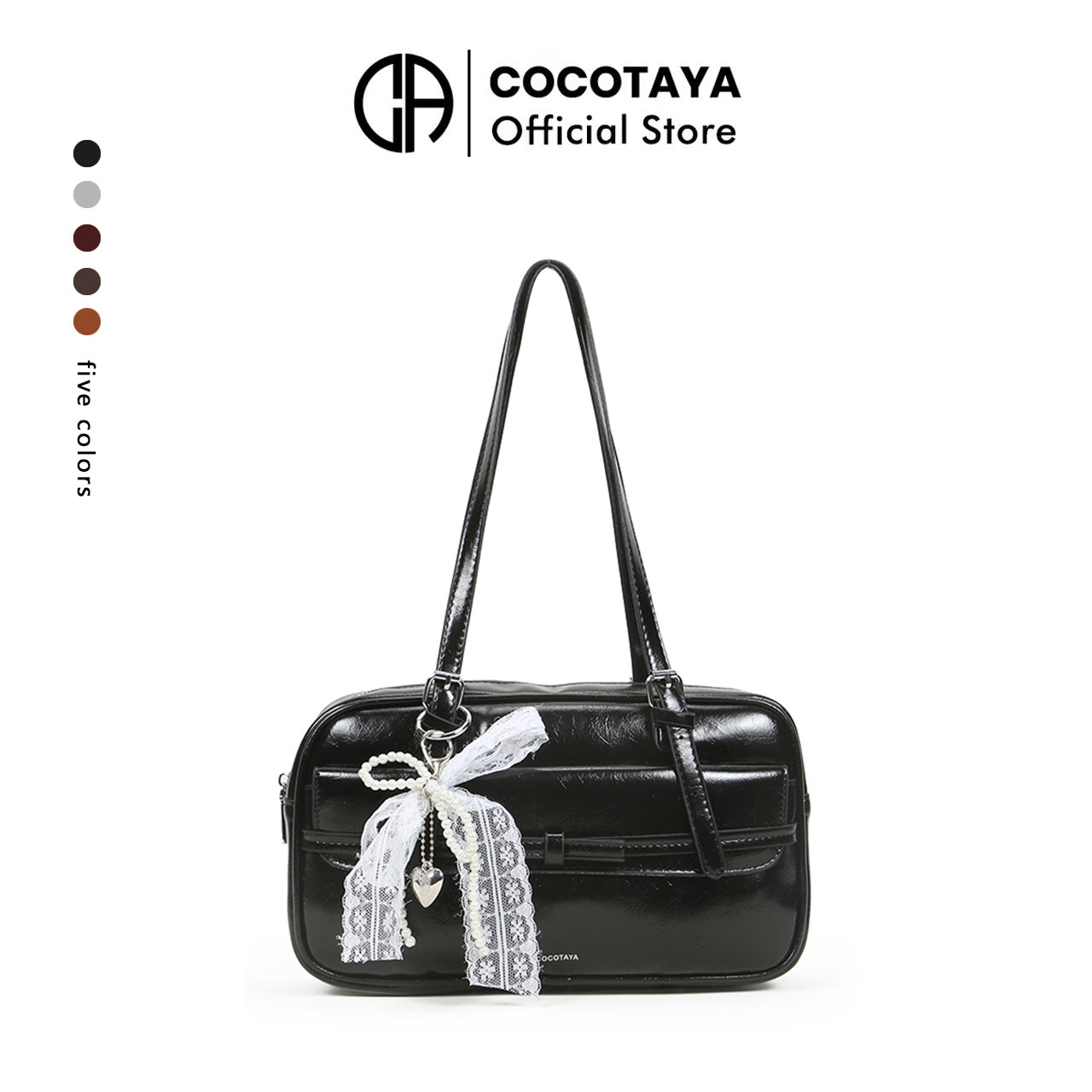 Fashion large capacity handbag for women all-match solid color commuting underarm shoulder bag