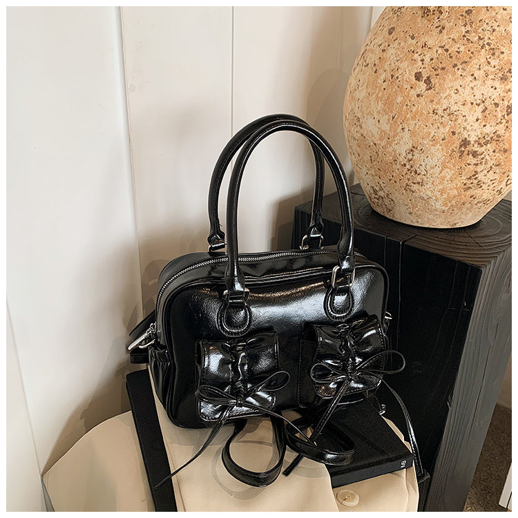 Сәнді сүйкімді садақ дизайны қол сөмкесі үлкен сыйымдылығы бар рюкзак