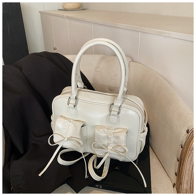 Сәнді сүйкімді садақ дизайны қол сөмкесі үлкен сыйымдылығы бар рюкзак