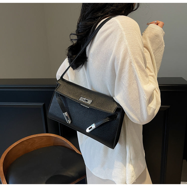 Fashionable retro women's shoulder bag, large capacity and versatile temperament handbag