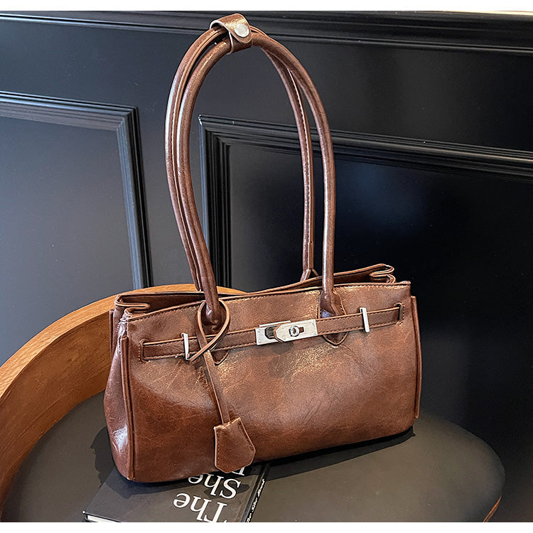 Fashionable and high-end women's underarm bag, versatile commuter shoulder bag