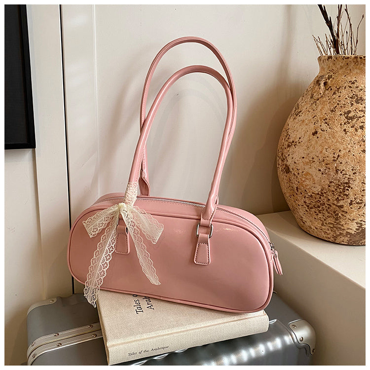 Casual simple handbag fashion trend shoulder bag versatile design underarm bag