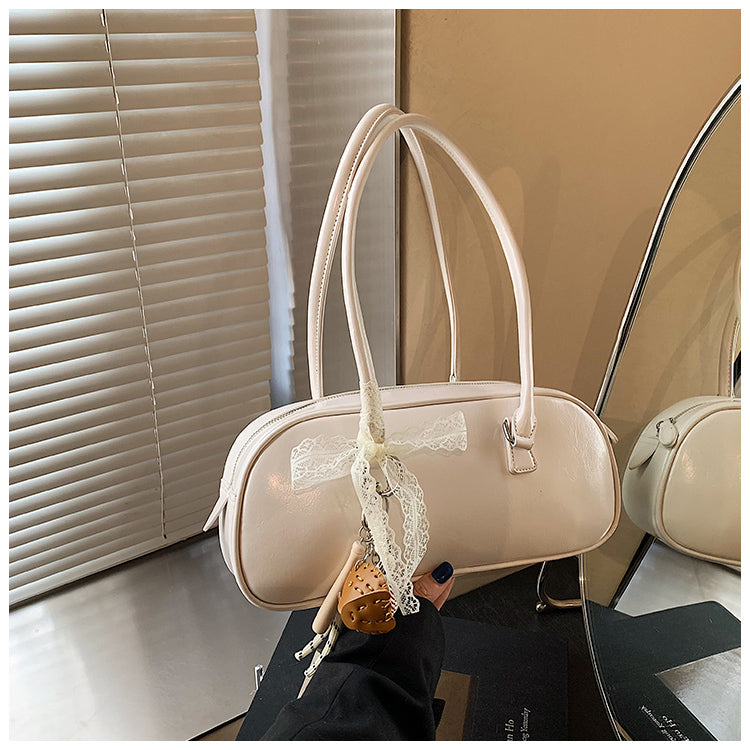 Casual simple handbag fashion trend shoulder bag versatile design underarm bag