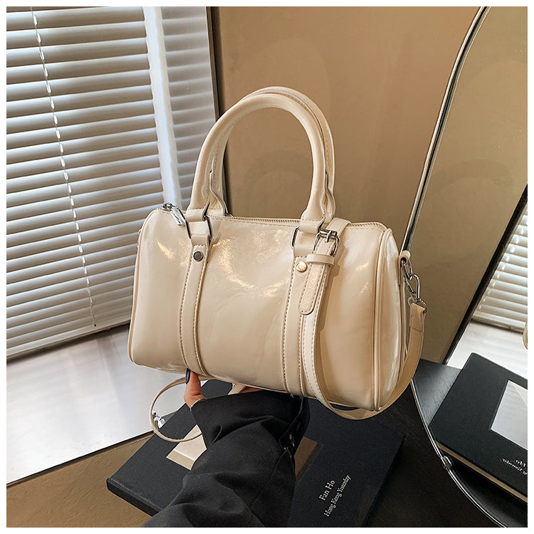 Fashion women's bag solid color shoulder messenger bag large capacity versatile handbag