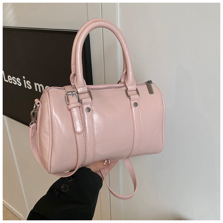 Fashion women's bag solid color shoulder messenger bag large capacity versatile handbag