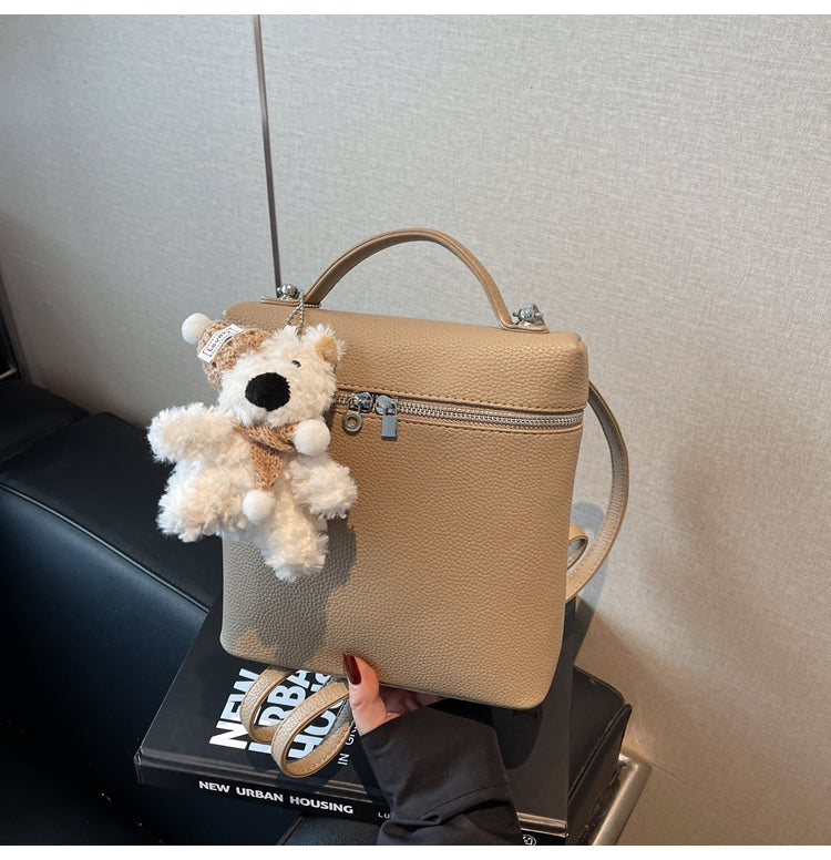 Fashionable large-capacity design handbag, casual simple backpack versatile crossbody bag