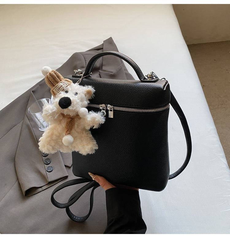 Fashionable large-capacity design handbag, casual simple backpack versatile crossbody bag