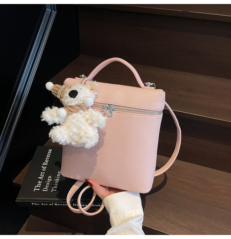 Fashionable large-capacity design handbag, casual simple backpack versatile crossbody bag