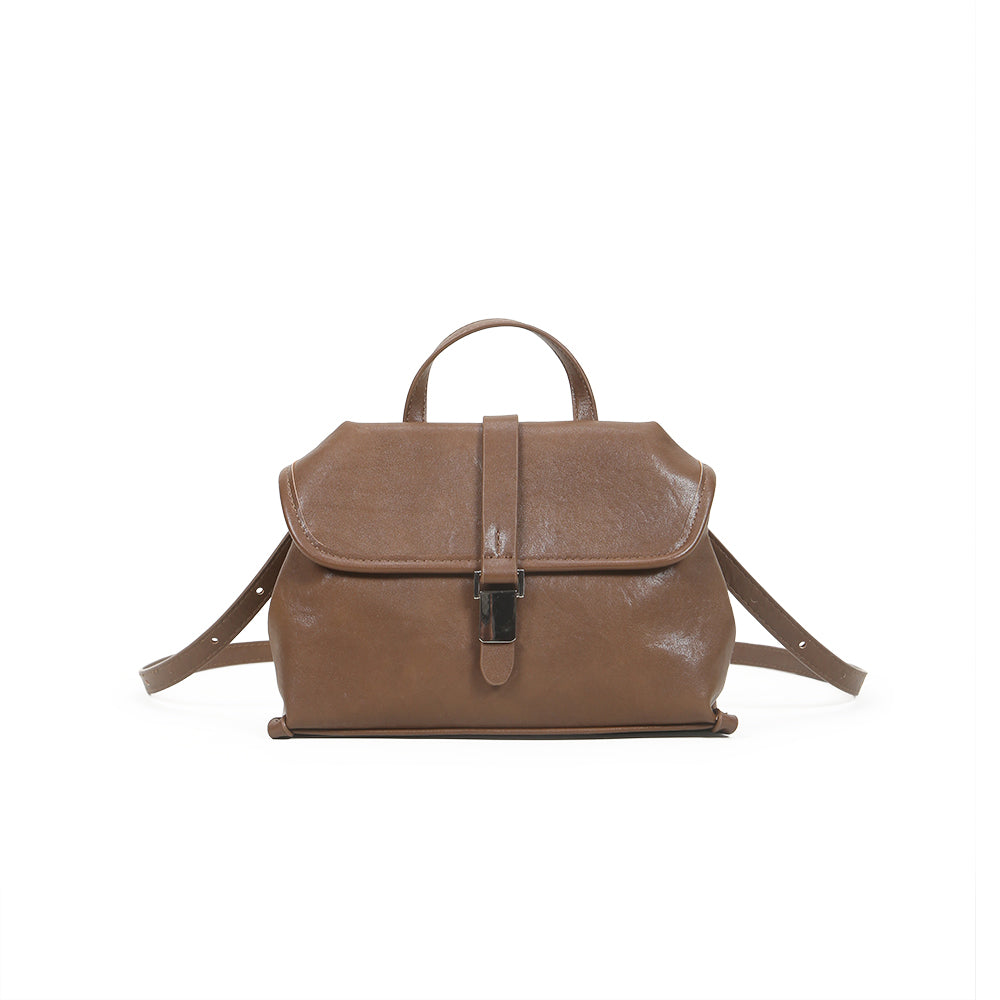 New color matching denim design casual handbag, solid color PU leather shoulder messenger bag