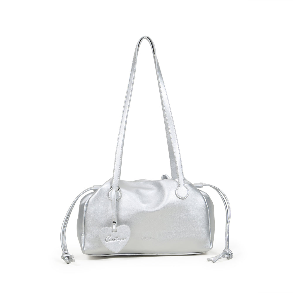 (COCOTAYA) Fashion PU soft leather drawstring handbag, high-quality crossbody bag