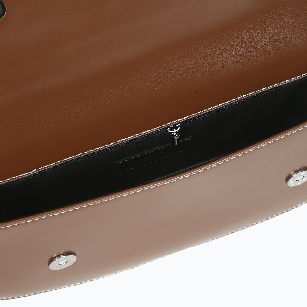 Fashionable and versatile PU bag, simple and elegant single-shoulder messenger bag with magnetic design