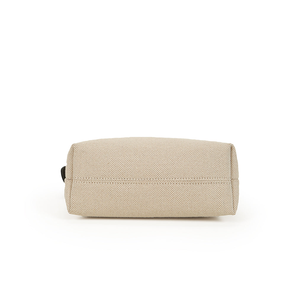 Soft Canvas Casual Handbag, Fashion Shoulder Bag, PU Leather Shoulder Strap, Letter Print