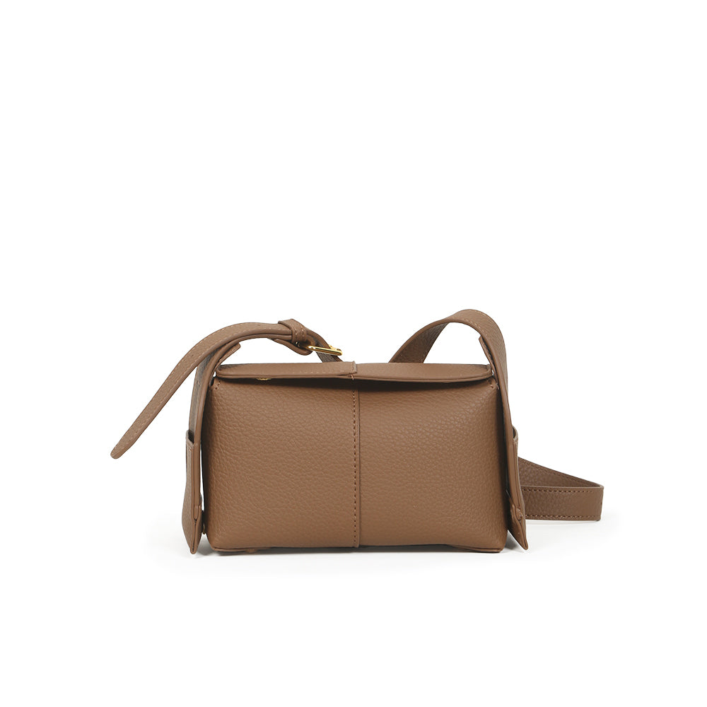 High-grade solid color bag, fashionable and versatile, large-capacity commuter shoulder messenger bag