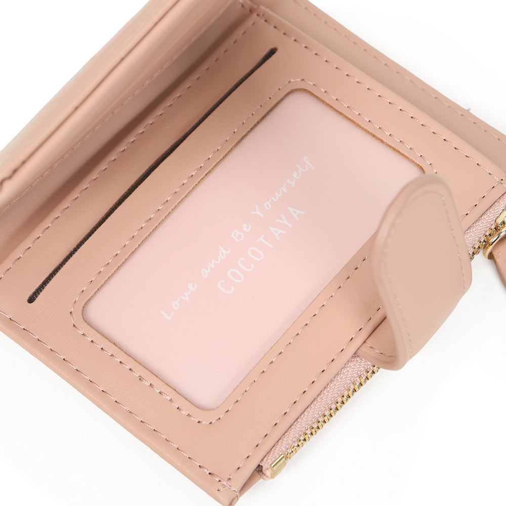 Short multicolor simple bifold magnetic wallet pocket ladies pu leather