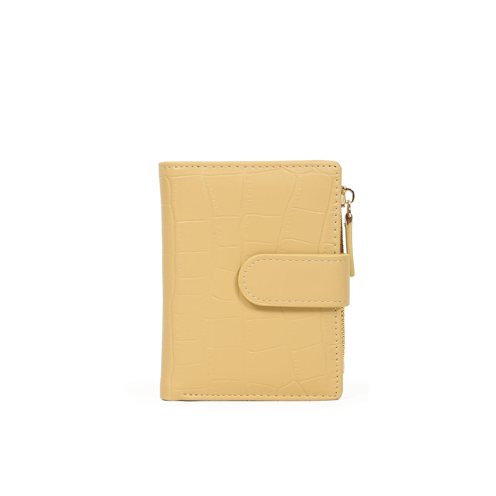 Short multicolor simple bifold magnetic wallet pocket ladies pu leather