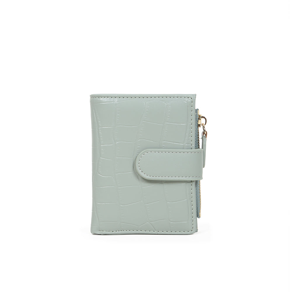 Short multicolor simple bifold magnetic wallet pocket ladies pu leather
