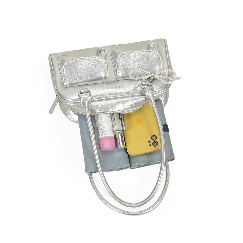 Сәнді әмбебап иық сөмкесі, жұмсақ PU материалы, үлкен сыйымдылық, кездейсоқ сөмке