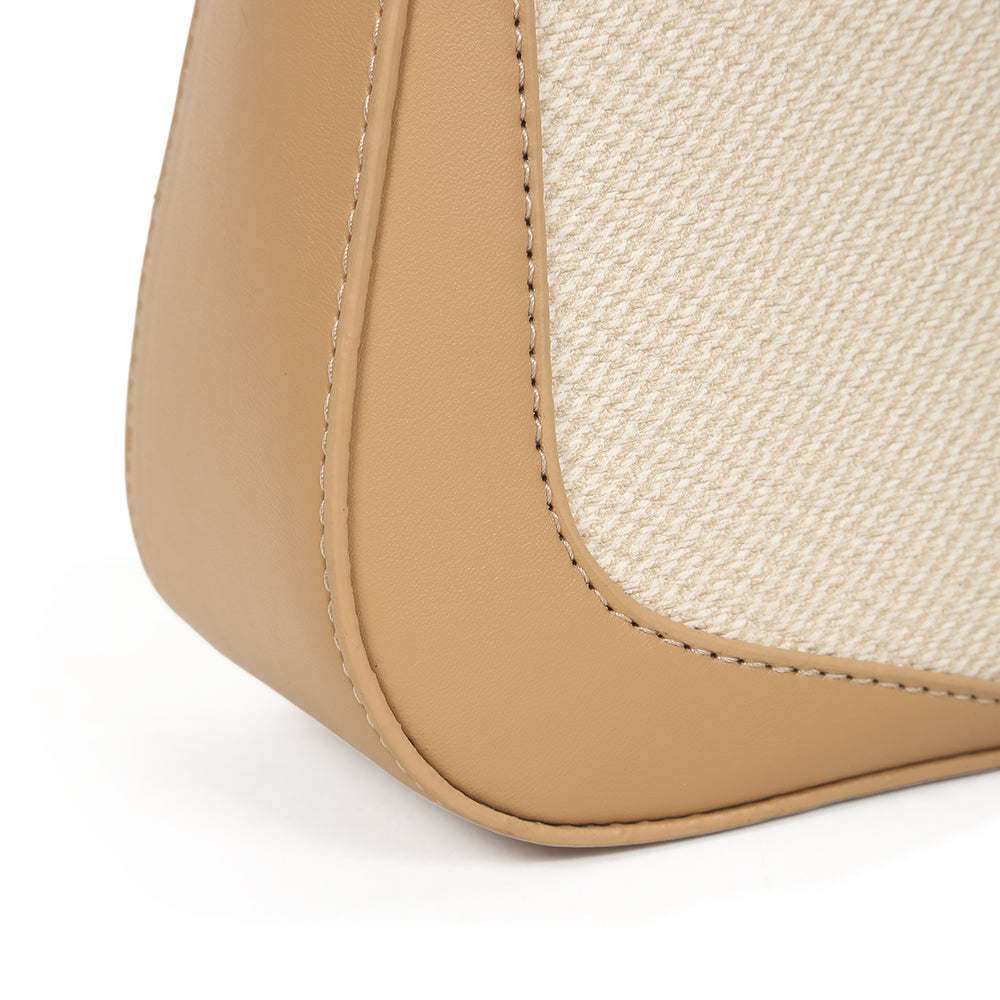 Trendy and fashionable retro handbags, high-end contrast color design underarm bags, casual shoulder messenger bags