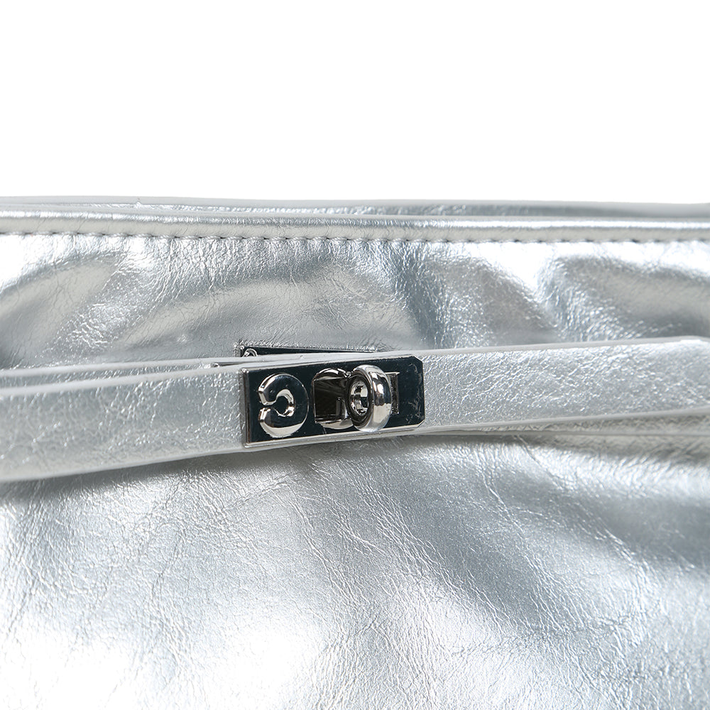 Simple and versatile lock design fashionable women's casual shoulder messenger bag