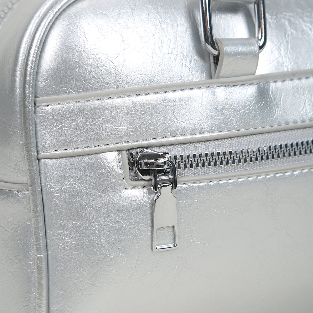 New fashion solid color PU leather high-grade versatile shoulder handbag