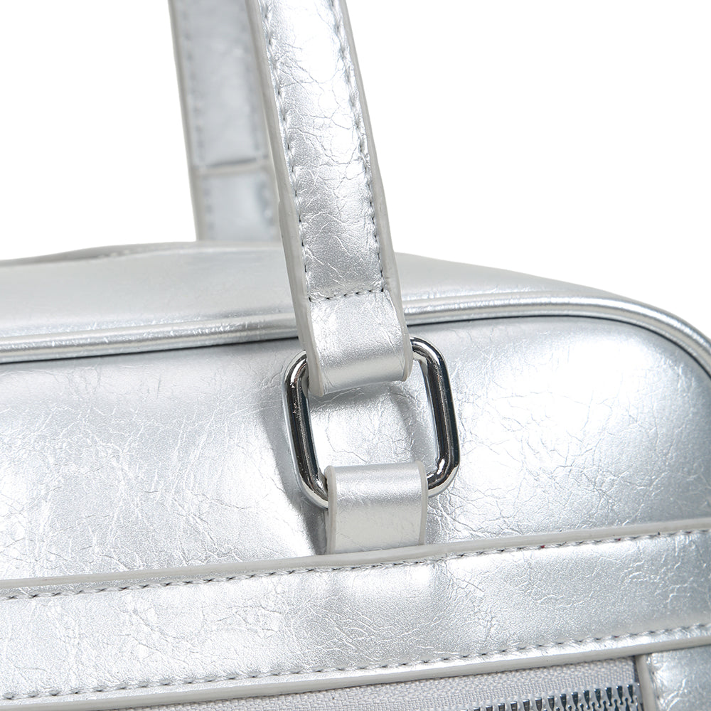 New fashion solid color PU leather high-grade versatile shoulder handbag