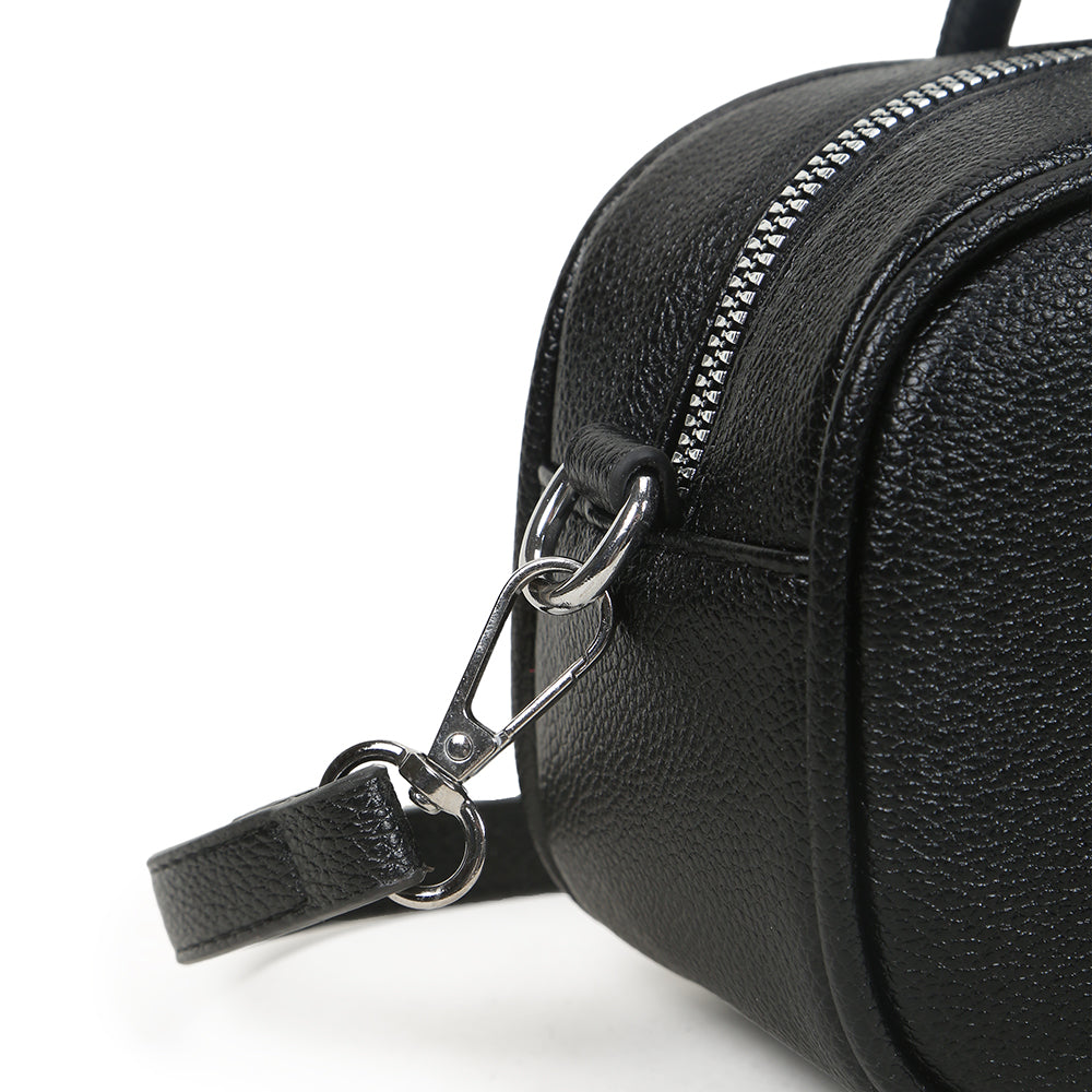 Fashionable litchi pattern small square handbag large capacity commuting shoulder messenger bag for women