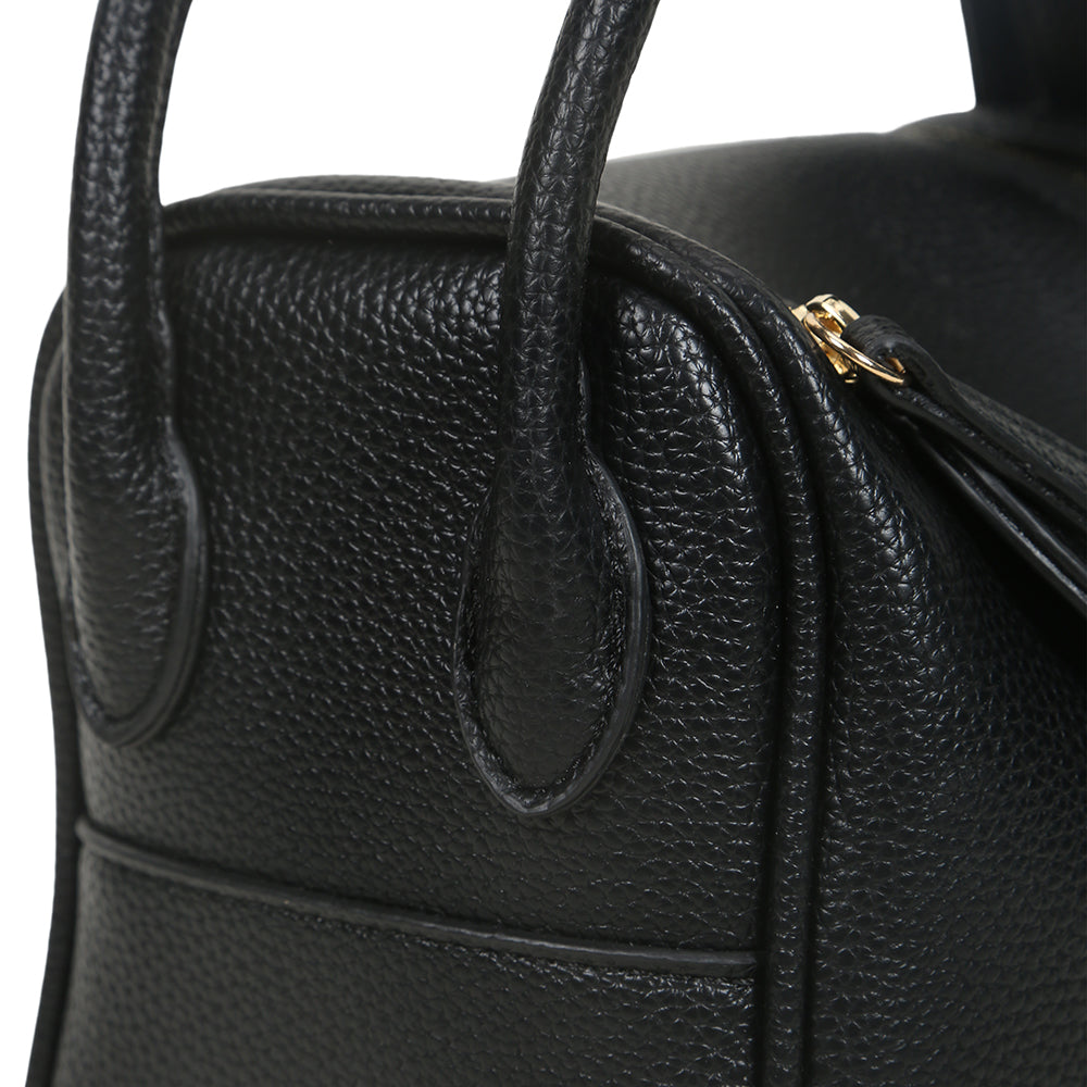 High-end handbag, simple and versatile small square bag, fashionable lock design shoulder messenger bag