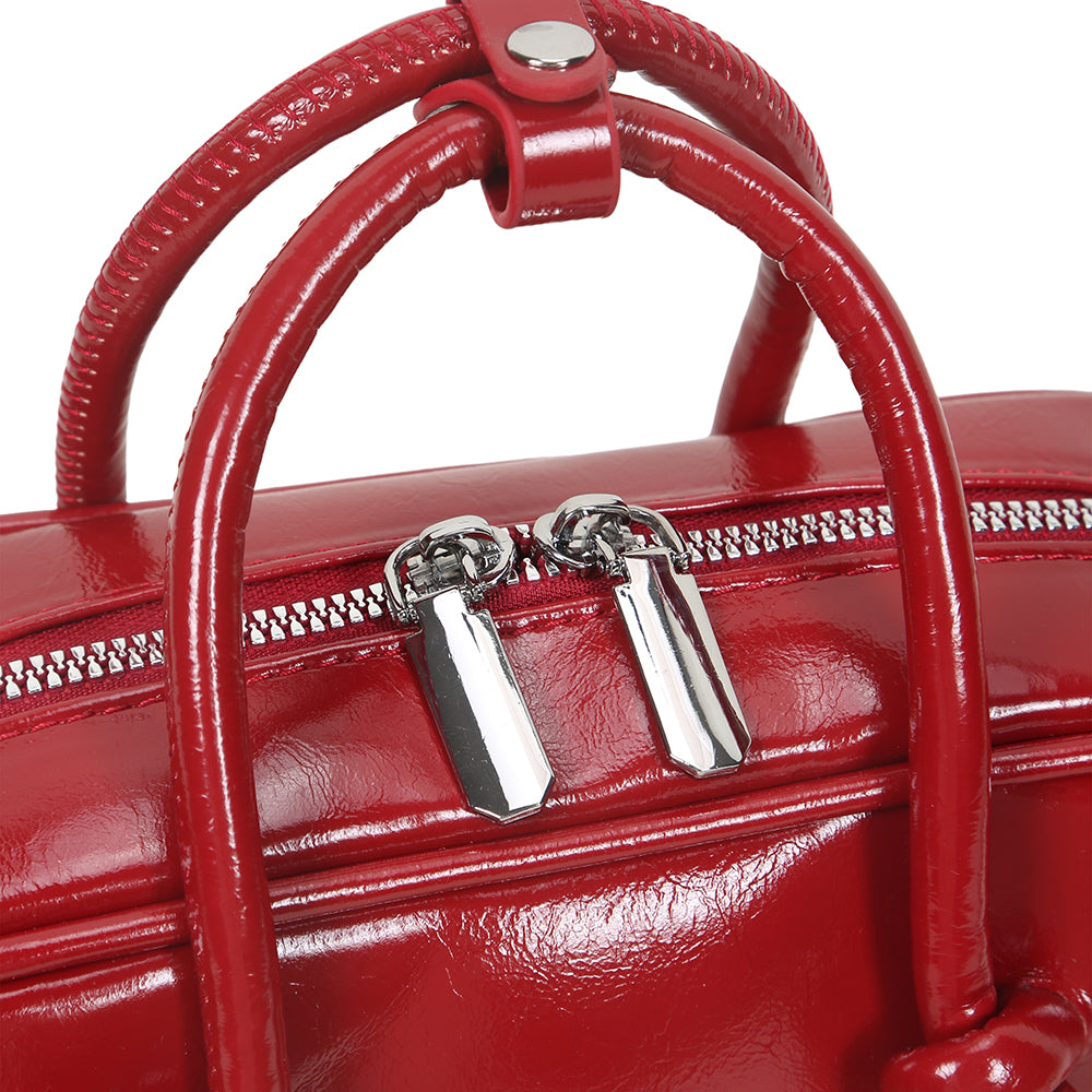 Handbag design stylish all-match solid color PU leather all-match one-shoulder crossbody white