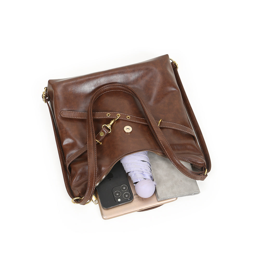 Fashionable large capacity women's backpack, fashionable and versatile commuting women's bag