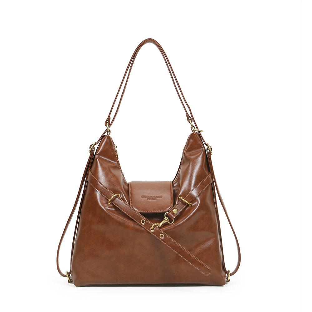 Fashionable large capacity women's backpack, fashionable and versatile commuting women's bag