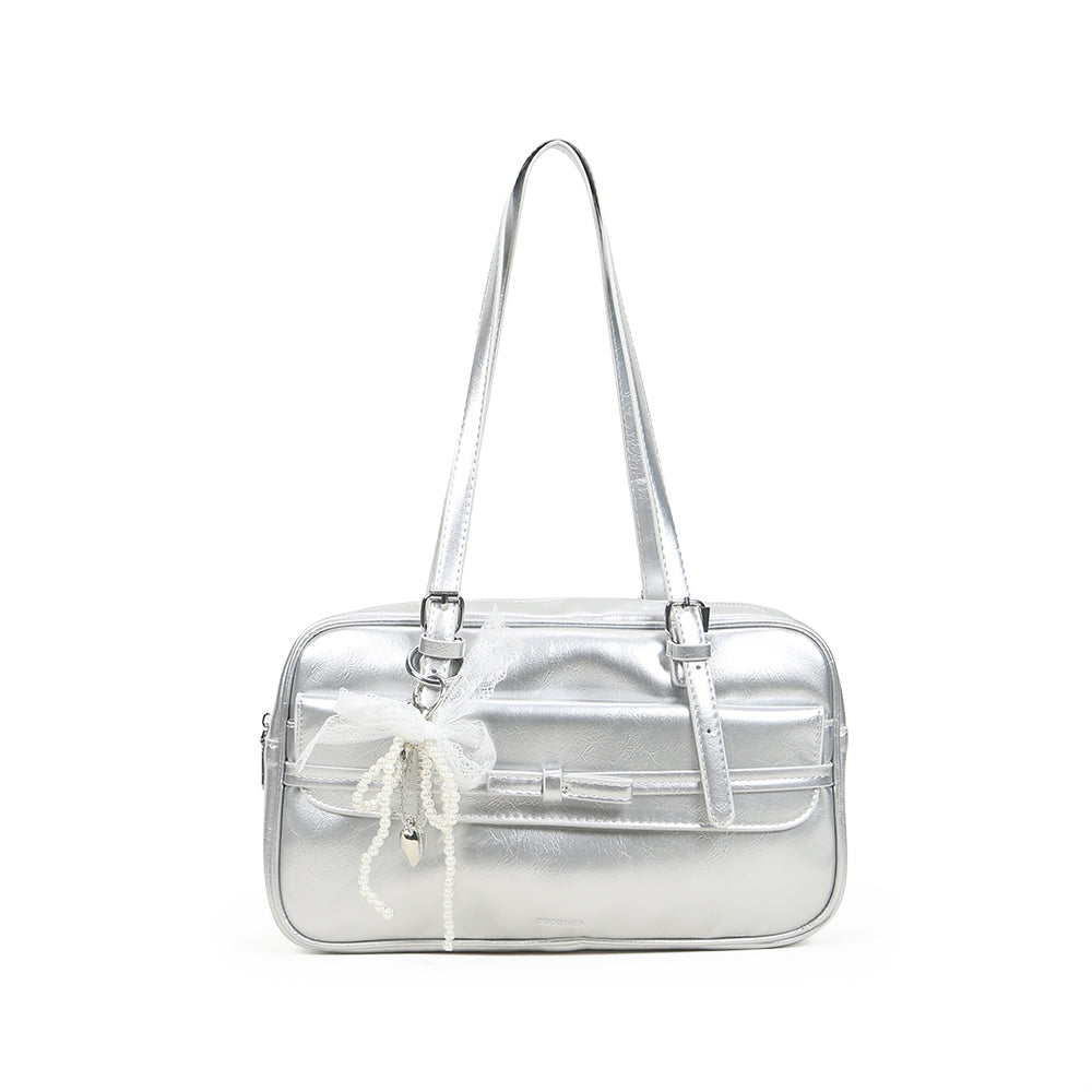 Fashion large capacity handbag for women all-match solid color commuting underarm shoulder bag