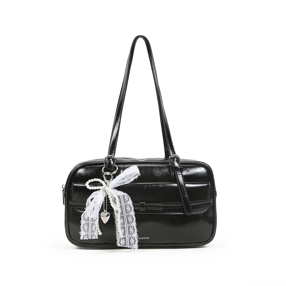 Fashion large capacity handbag for women all-match solid color commuting underarm shoulder bag