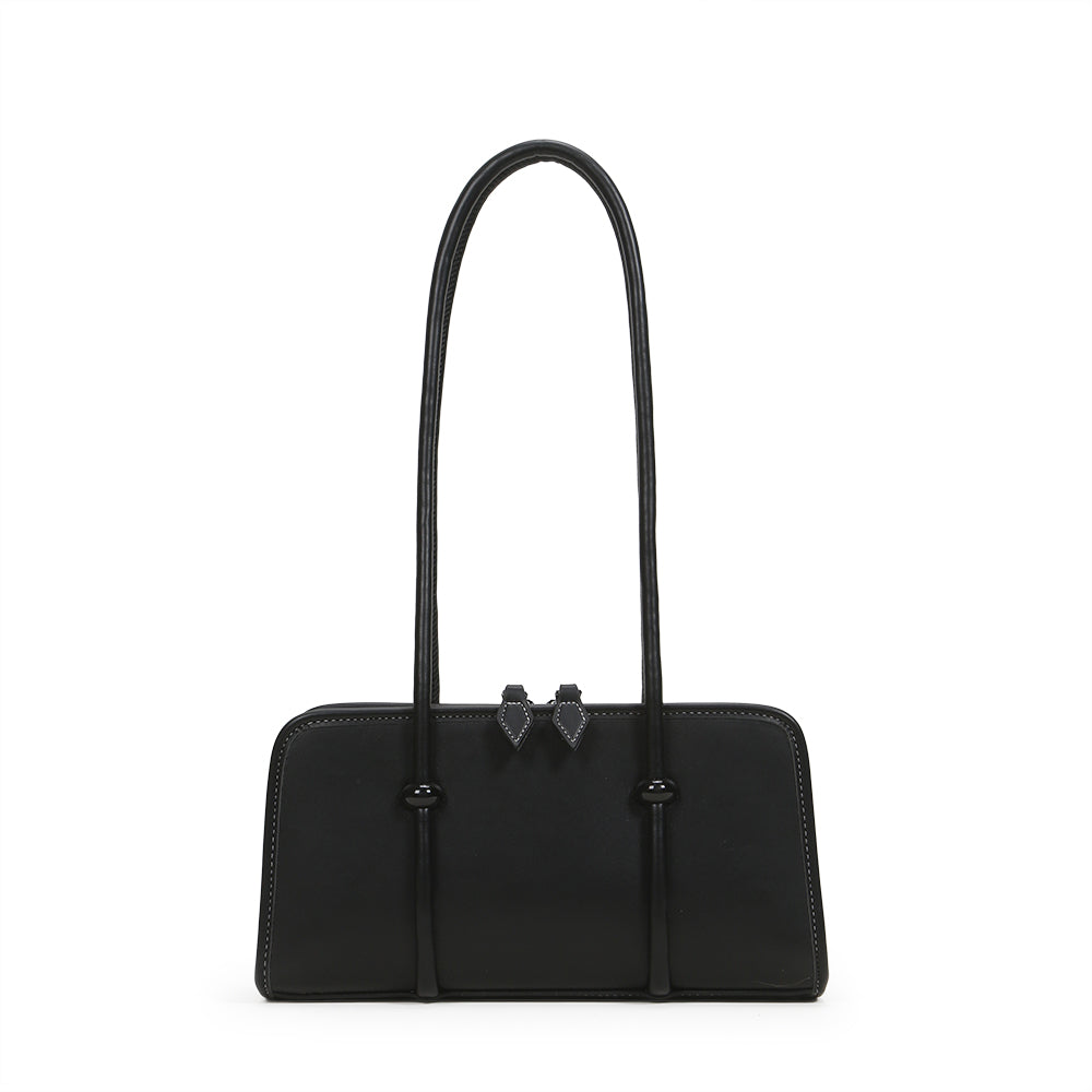 Retro personality PU leather shoulder bag, new high-end retro underarm bag, Korean style ladies small square bag