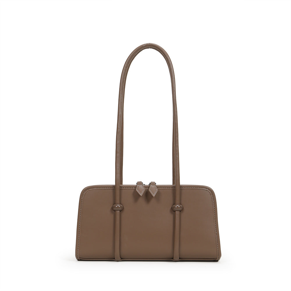 Retro personality PU leather shoulder bag, new high-end retro underarm bag, Korean style ladies small square bag