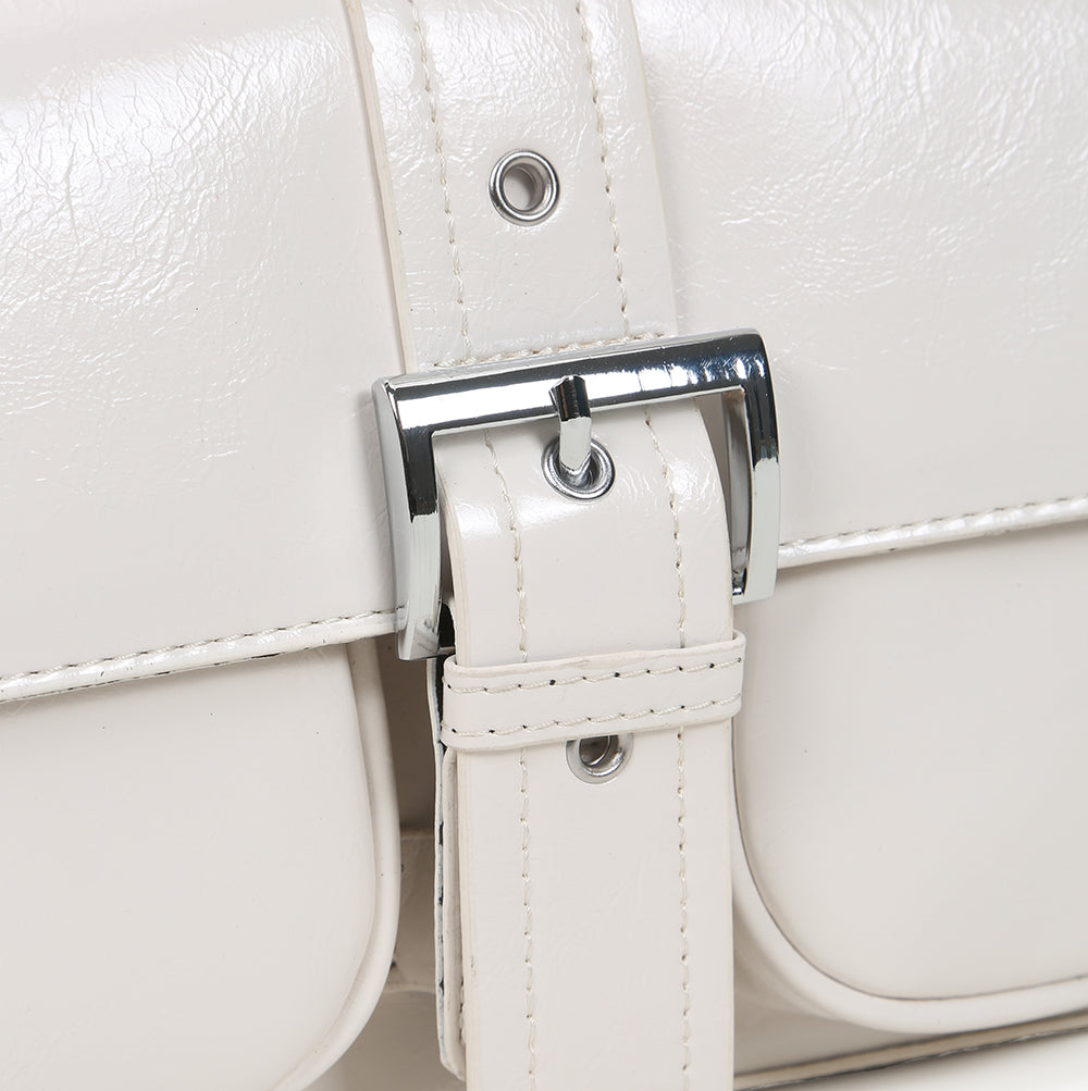 High-end women's solid color shoulder bag, new style versatile underarm simple commuter bag