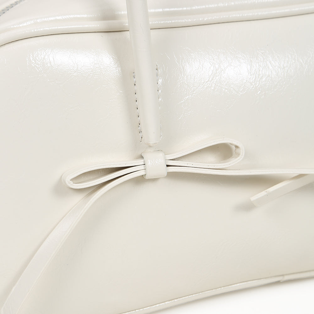 High-end commuter retro bag, bow design large capacity shoulder underarm bag