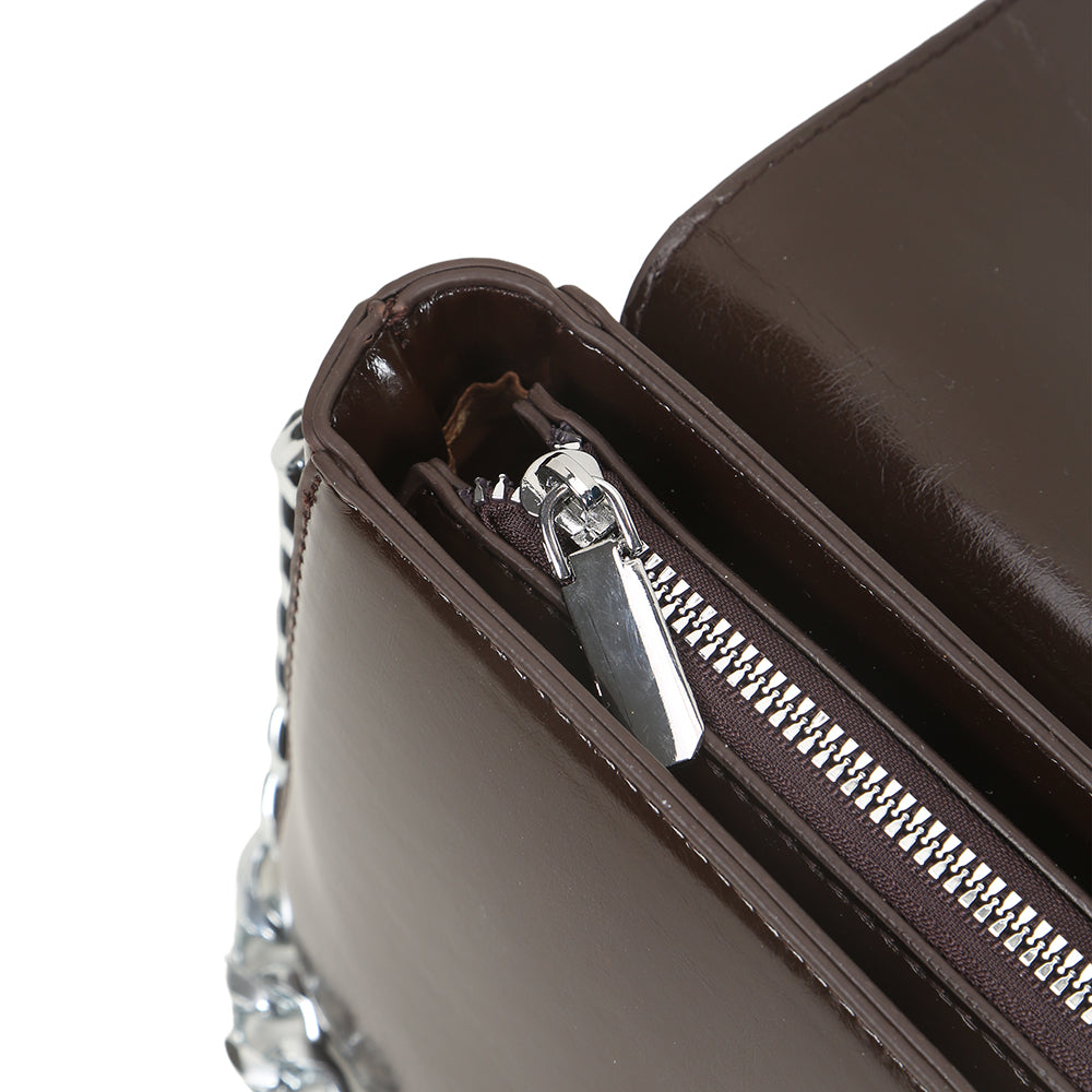 Fashion chain design bag, high-end all-match small square bag, commuter messenger bag