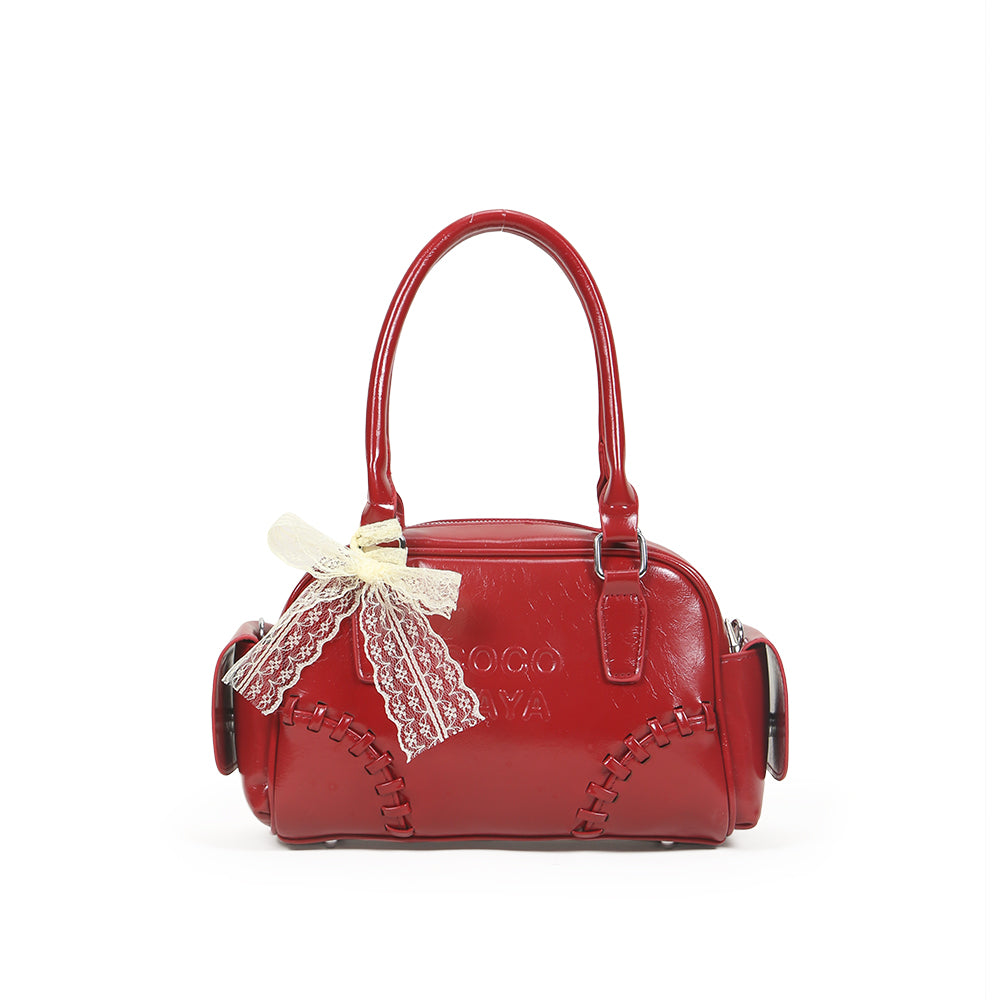 Fashion large capacity handbag retro underarm commuter messenger bag