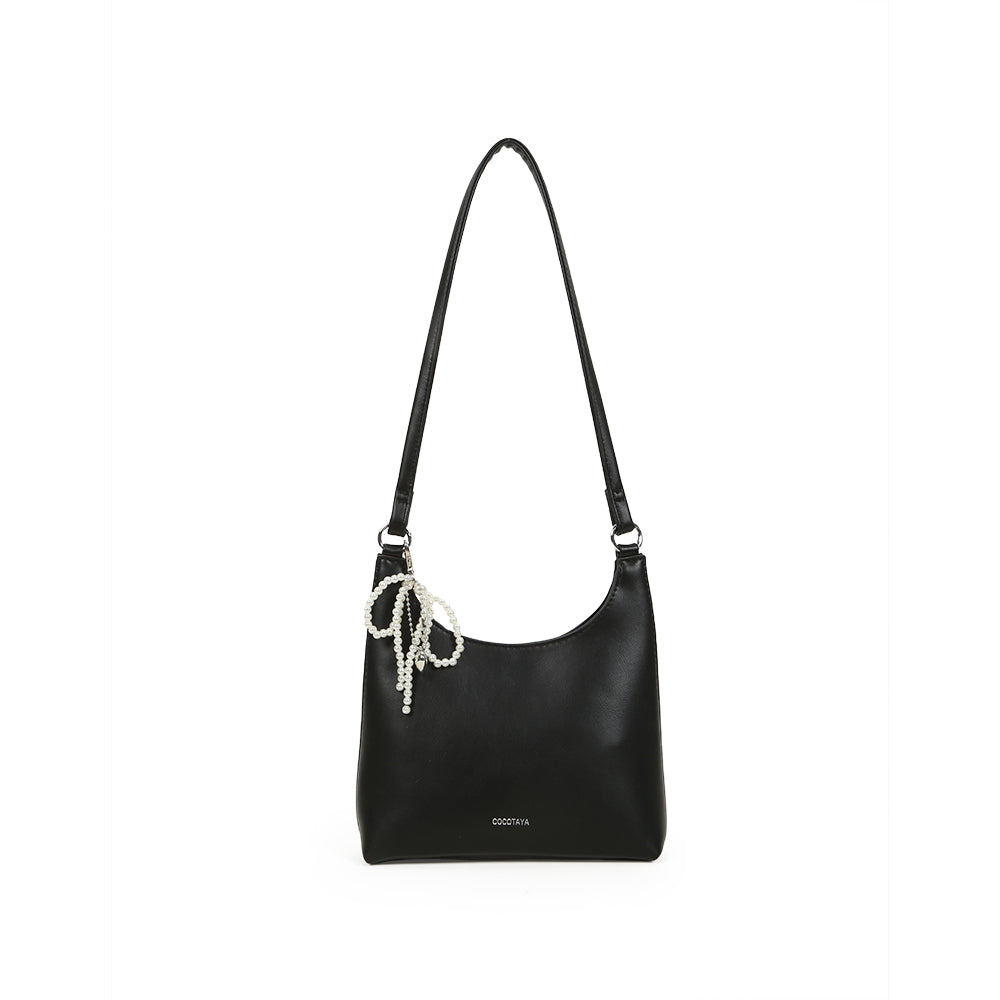 Fashionable and simple women's one-shoulder underarm bag, large capacity handbag, made of PU leather