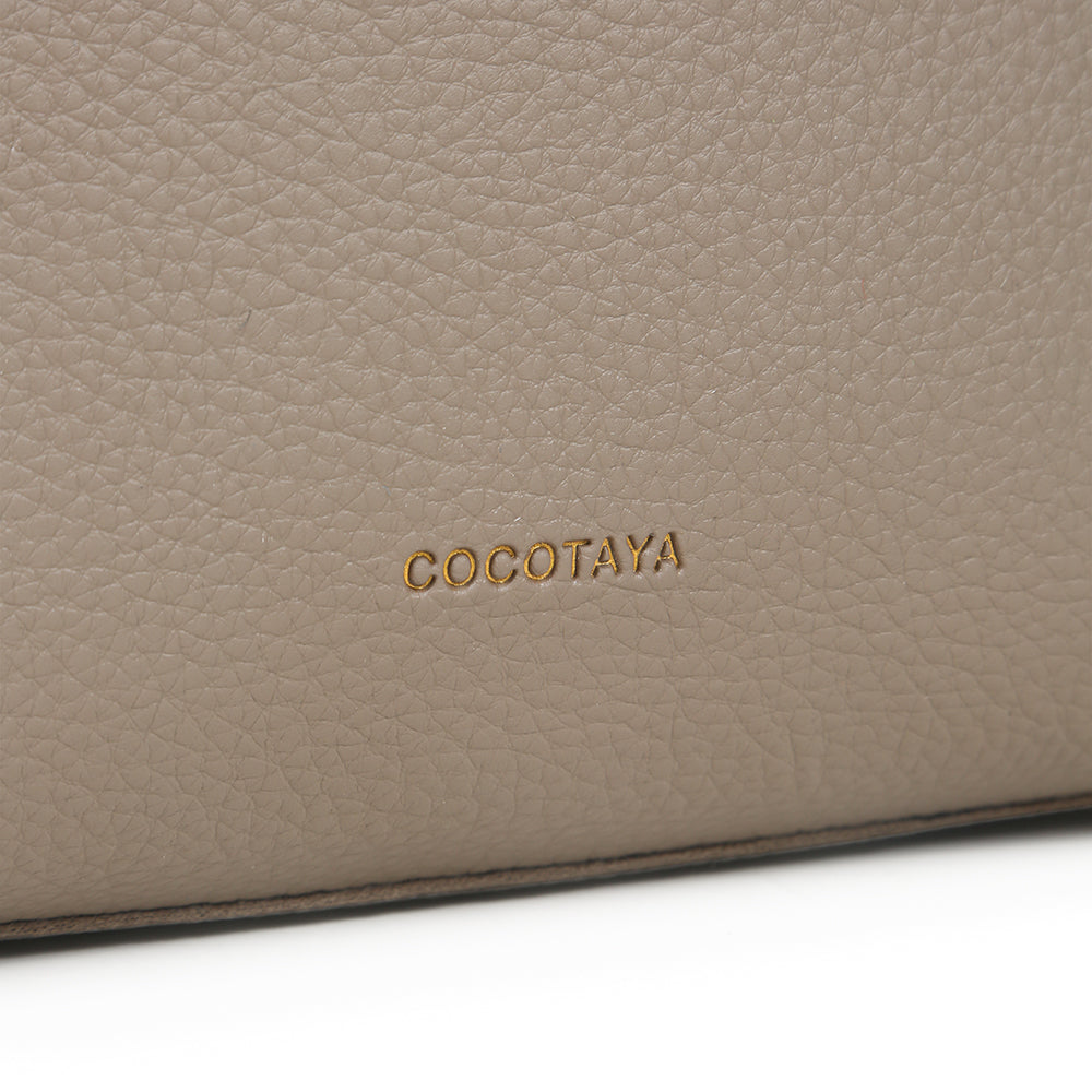 Fashionable high-end portable bucket women's bag, solid color versatile casual shoulder messenger bag