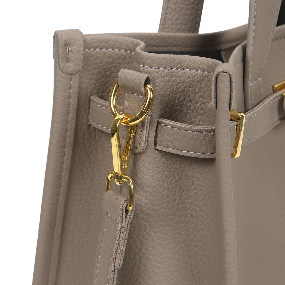 Fashionable high-end portable bucket women's bag, solid color versatile casual shoulder messenger bag