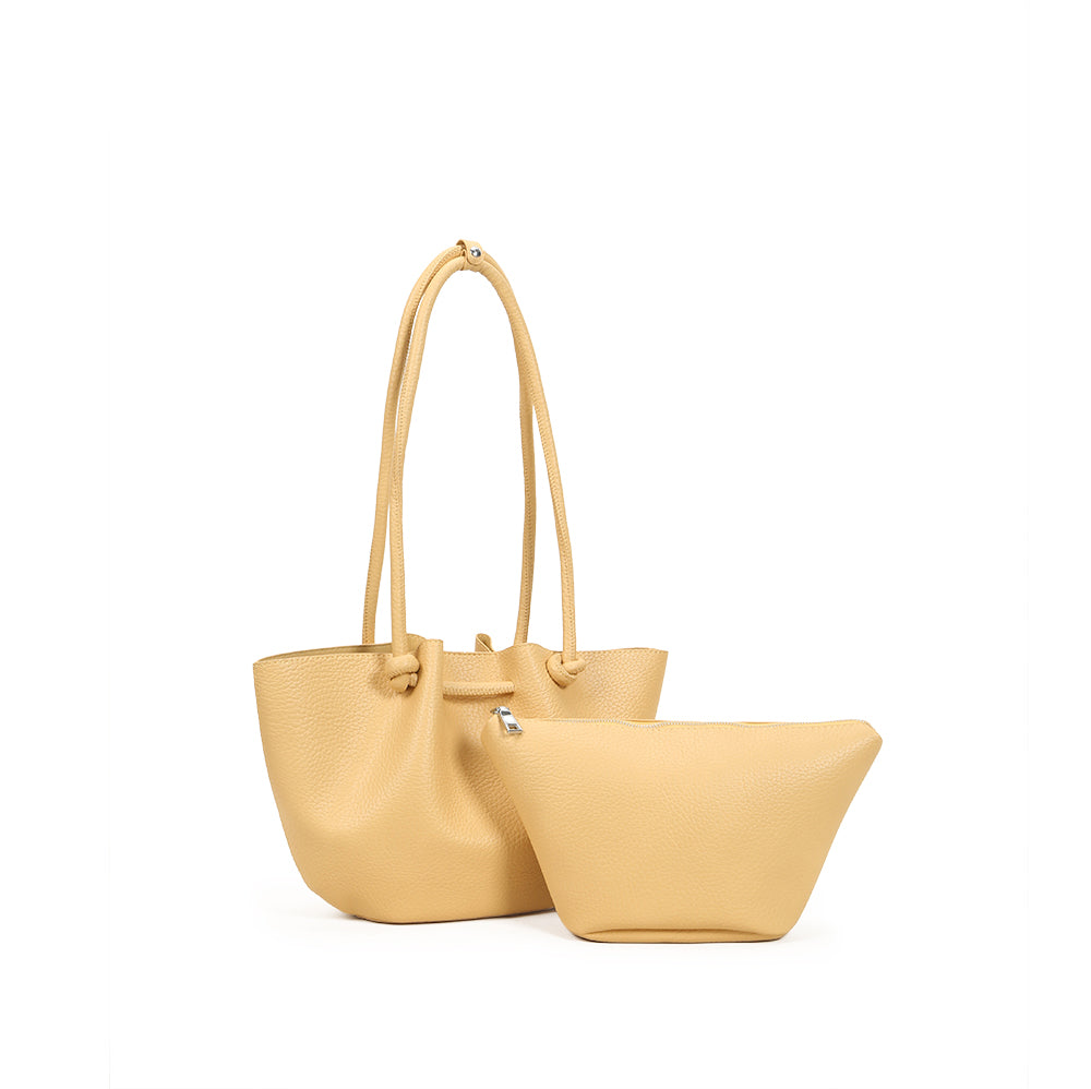 Shoulder bag, new style, simple and elegant design, foldable cloud bag, PU material