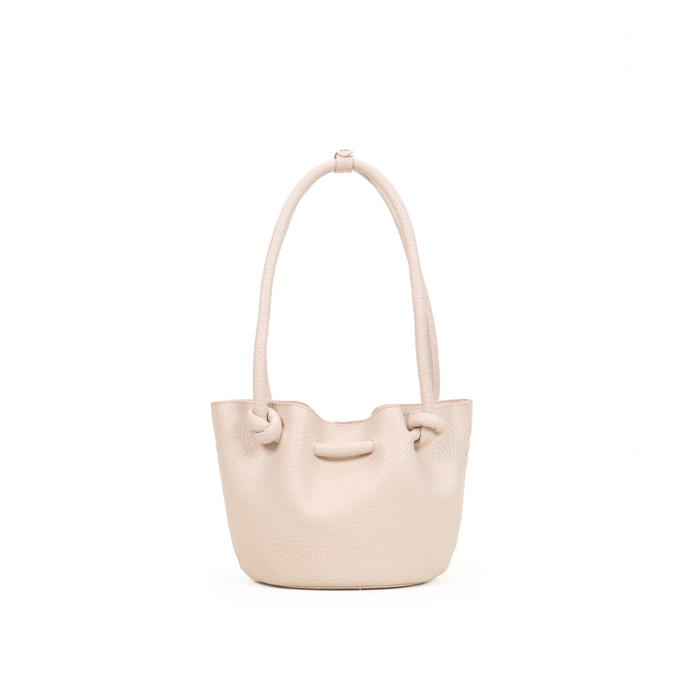 Fashionable pleated mother and child hand-held basket bag, can be cross-body solid color flower commuter bag