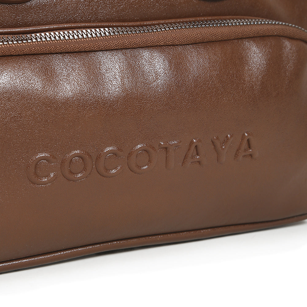 New retro solid color PU leather hand-held bowling bag, versatile commuter underarm bag, fashionable and casual large capacity women's bag
