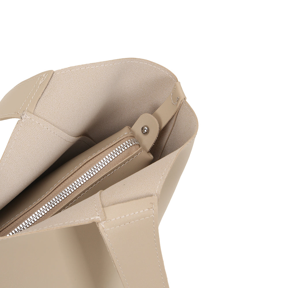 Trend high-capacity armpit tote bag for women PU leather solid color commuter bag